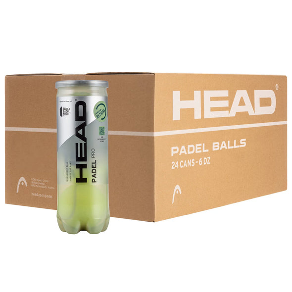 Head Padel Pro Balls - Box Of 24 Cans Shipping included