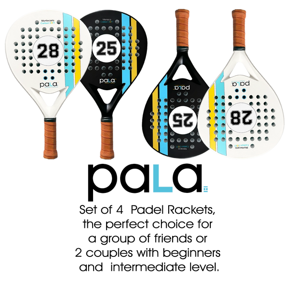 Set of 4 Padel Rackets - Padel Rackets On Sale